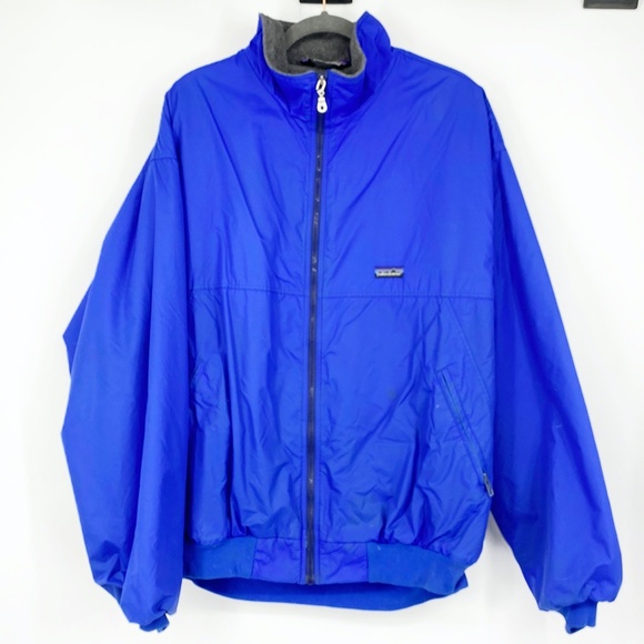 Patagonia blue Vintage Nylon Fleece Winter Jacket